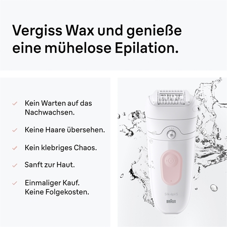 Braun Silk-épil 5 5-050 Epilierer für die Nass- und Trockenrasur