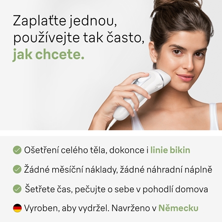 Braun Silk-expert PRO 3 IPL3020 IPL epilátor na tělo, tvář, oblast bikin a podpaží