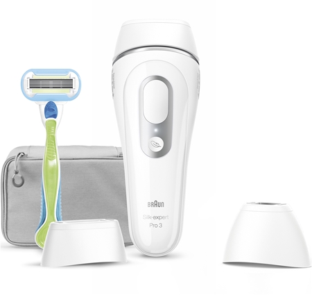 Braun Silk-expert PRO 3 IPL3122 IPL hårfjerner til krop, ansigt, bikiniområde og underarme