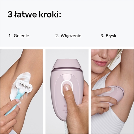 Braun IPL Silk·expert Mini PL1100 depilator IPL do ciała, twarzy, okolic bikini i pach