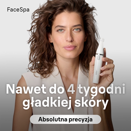 Braun Face 810 depilator ze szczoteczką do czyszczenia do twarzy