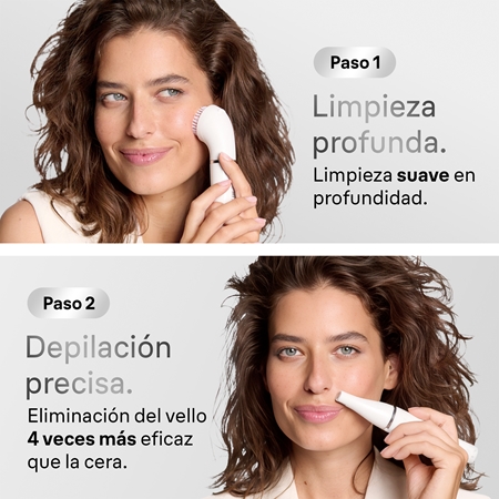 Braun Face 810 depiladora con cepillo de limpieza para el rostro