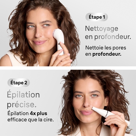 Braun Face 810 épilateur avec une brosse nettoyante visage