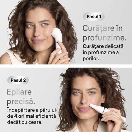 Braun Face 810 Epilator cu perie de curățare faciale
