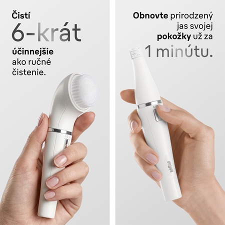 Braun Face 810 epilátor a čistiaca kefa na tvár