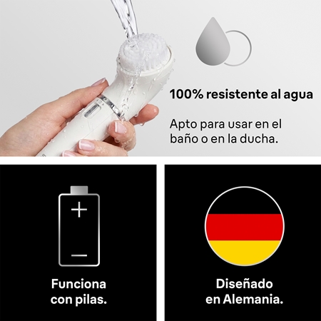 Braun Face 810 depiladora con cepillo de limpieza para el rostro