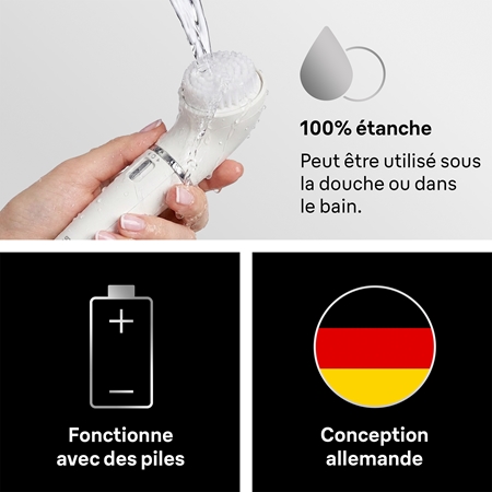 Braun Face 810 épilateur avec une brosse nettoyante visage
