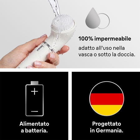 Braun Face 810 epilatore con spazzolino per pulizia per il viso