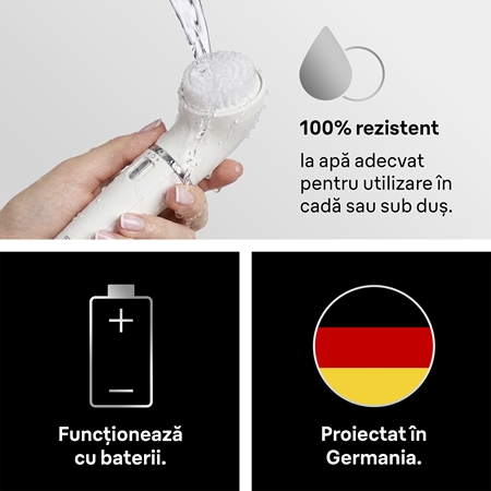 Braun Face 810 Epilator cu perie de curățare faciale