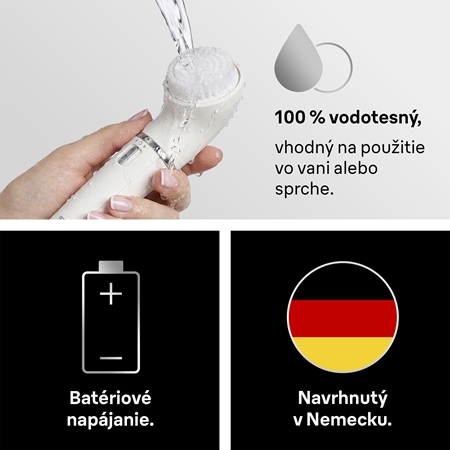 Braun Face 810 epilátor a čistiaca kefa na tvár