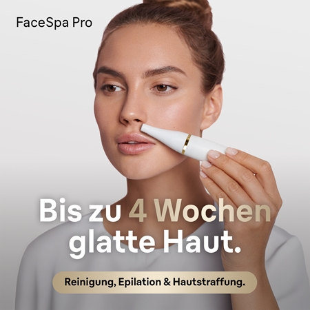 Braun FaceSpa Pro SE911 3-in-1-System zum Epilieren, Reinigen und Tonisieren des Gesichts
