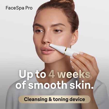 Braun FaceSpa Pro SE911 3 in 1 System for Facial Hair Removal, Skin Cleansing and Toning