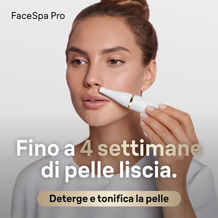 Braun FaceSpa Pro SE911 Sistema 3 in 1 per depilazione del viso, pulizia e tonificazione della pelle