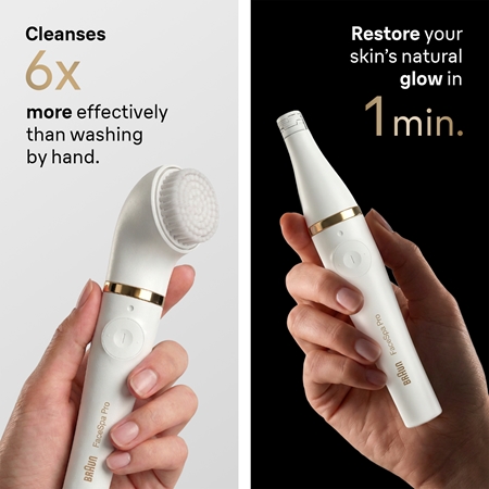 Braun FaceSpa Pro SE911 3 in 1 System for Facial Hair Removal, Skin Cleansing and Toning