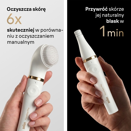 Braun FaceSpa Pro SE911 system 3w1 do depilacji, oczyszczania i tonizacji twarzy
