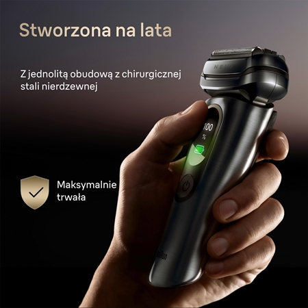 Braun NEVO 15010C elektryczna maszynka do golenia ze stacją czyszczącą i ładującą