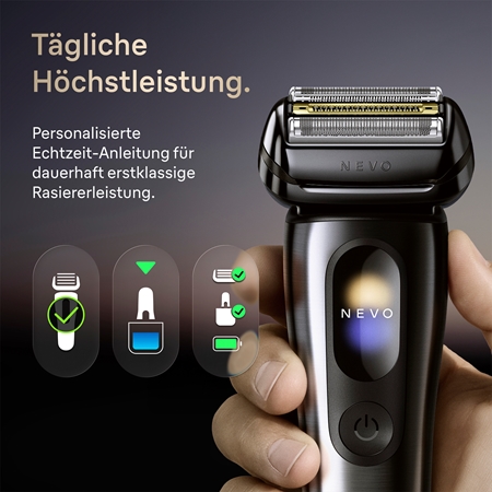 Braun NEVO 15010C Elektrorasierer mit Reinigungs- und Ladestation