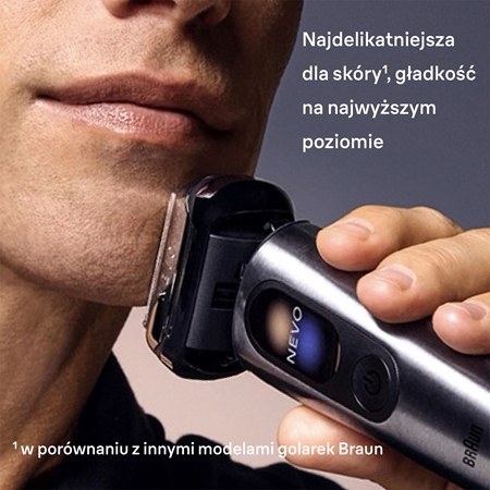 Braun NEVO 15010C elektryczna maszynka do golenia ze stacją czyszczącą i ładującą