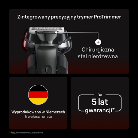 Braun Series 9 9110s Sport elektryczna maszynka do golenia do golenia na mokro i na sucho