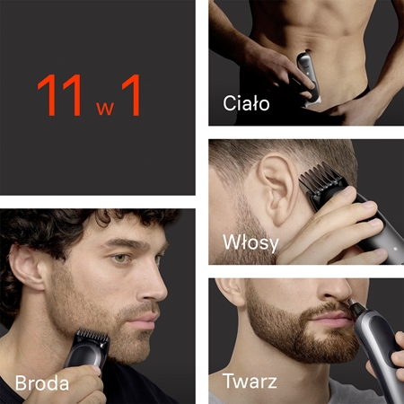 Braun All-In-One Series 7 AIO7540 F1 zestaw do pielęgnacji włosów, zarostu i ciała 11 w 1