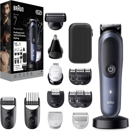 Braun All-In-One Series 7 AIO7580 sada pre starostlivosť o vlasy, bradu a telo 15 v 1