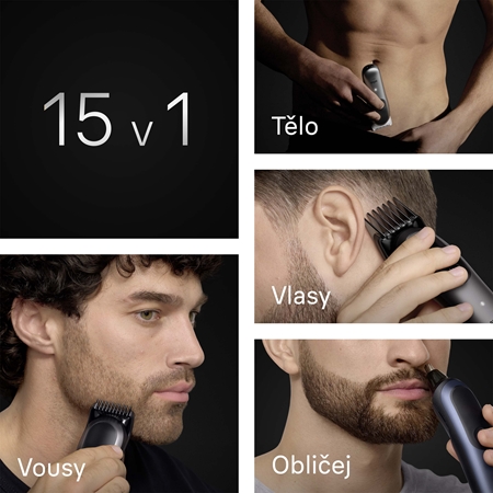 Braun All-In-One Series 7 AIO7580 sada pro péči o vlasy, vousy a tělo 15v1