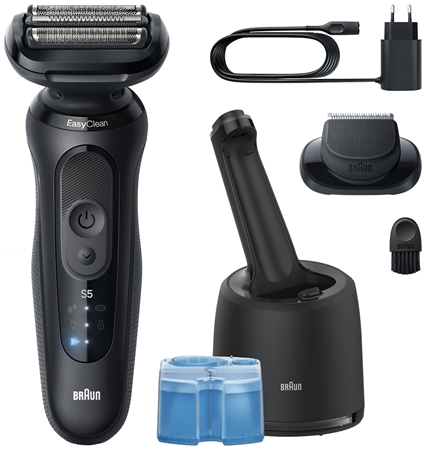 Braun Series 5 52-N7200cc electric shaver with a cleaning and charging ...