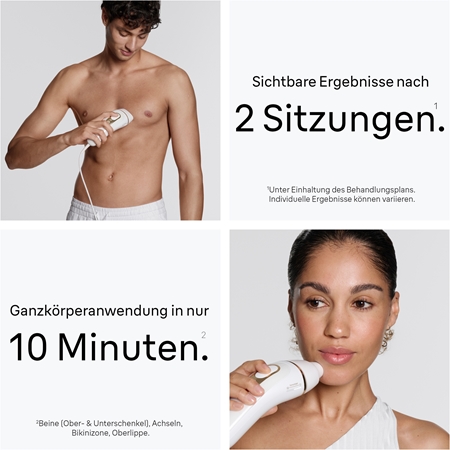 Braun IPL Silk·expert Pro 5 PL5412 intelligenter IPL-Haarentferner für Körper, Gesicht, Bikini- und Achselbereich
