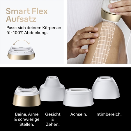 Braun IPL Silk·expert Pro 5 PL5412 intelligenter IPL-Haarentferner für Körper, Gesicht, Bikini- und Achselbereich