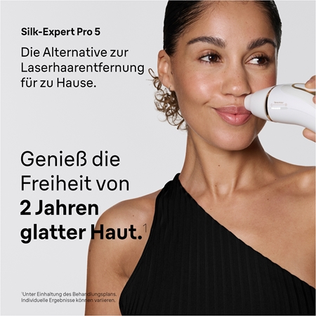 Braun IPL Silk·expert Pro 5 PL5412 intelligenter IPL-Haarentferner für Körper, Gesicht, Bikini- und Achselbereich