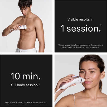 Braun Smart IPL Skin i·expert PL7321 смарт IPL уред за отстраняване на косъмчета за тяло, лице, бикини зона и подмишници