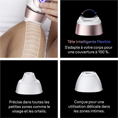 Braun Smart IPL Skin i·expert PL7321 épilateur IPL intelligent pour le corps, le visage, la zone du maillot et les aisselles