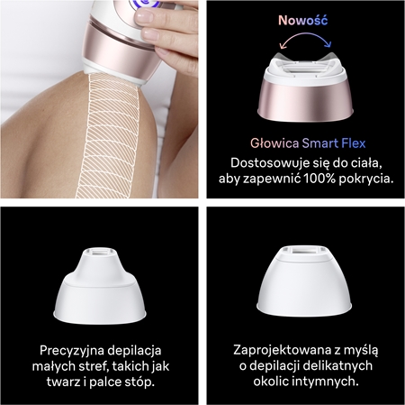 Braun Smart IPL Skin i·expert PL7321 inteligentne urządzenie IPL do usuwania owłosienia na ciało, twarz, okolice bikini i pachy