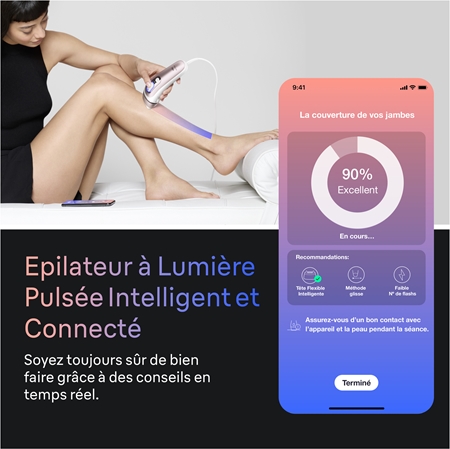 Braun Smart IPL Skin i·expert PL7321 épilateur IPL intelligent pour le corps, le visage, la zone du maillot et les aisselles