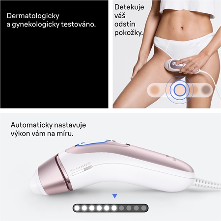 Braun Smart IPL Skin i·expert PL7321 chytré IPL zařízení pro odstranění chloupků na tělo, tvář, oblast bikin a podpaží
