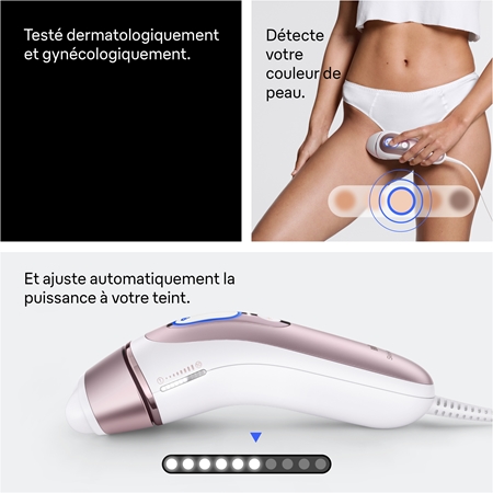 Braun Smart IPL Skin i·expert PL7321 épilateur IPL intelligent pour le corps, le visage, la zone du maillot et les aisselles