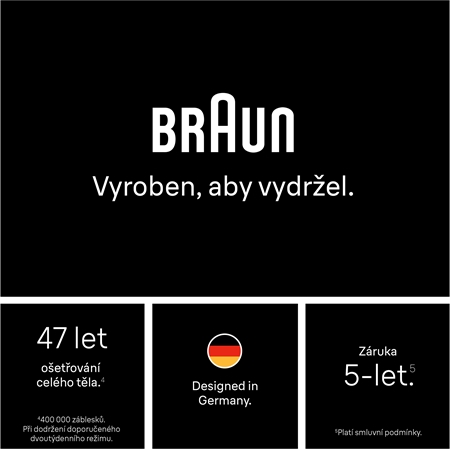Braun Smart IPL Skin i·expert PL7321 chytré IPL zařízení pro odstranění chloupků na tělo, tvář, oblast bikin a podpaží