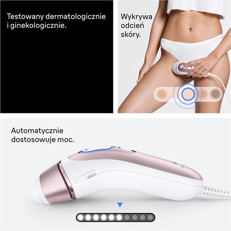 Braun Smart IPL Skin i·expert PL7432 inteligentne urządzenie IPL do usuwania owłosienia na ciało, twarz, okolice bikini i pachy