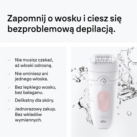 Braun Silk-épil 5 SE5-011 depilator do golenia na mokro i na sucho