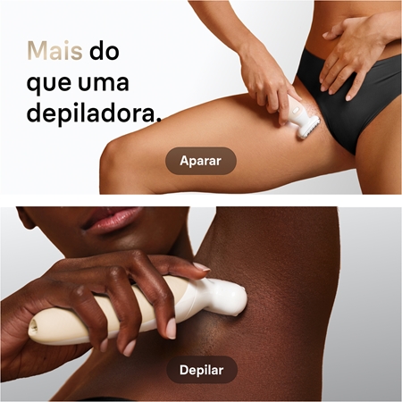 Braun Silk-épil 9 Flex 9-030 3D depiladora com cabeça totalmente flexível para depilação a seco e a molhado