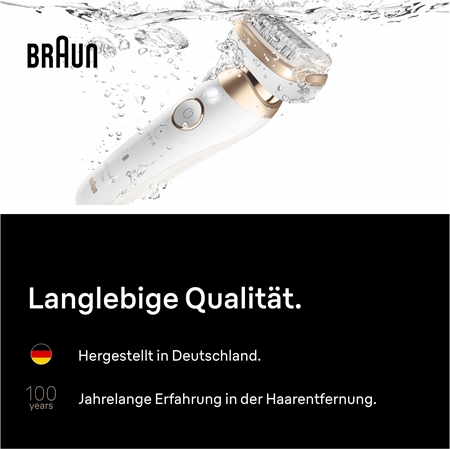 Braun Silk-épil 9 Flex 9-030 3D Epilierer mit voll flexiblem Kopf für die Nass- und Trockenrasur