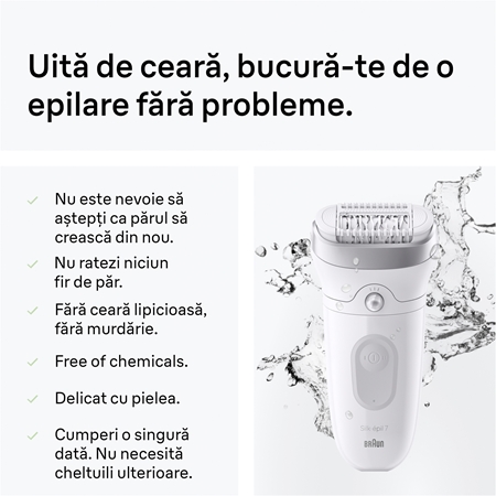 Braun Silk-épil 7 7-030 epilator pentru depilare umedă și uscată