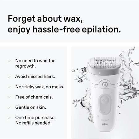 Braun Silk-épil 7 7-030 Epilator for wet or dry shaving