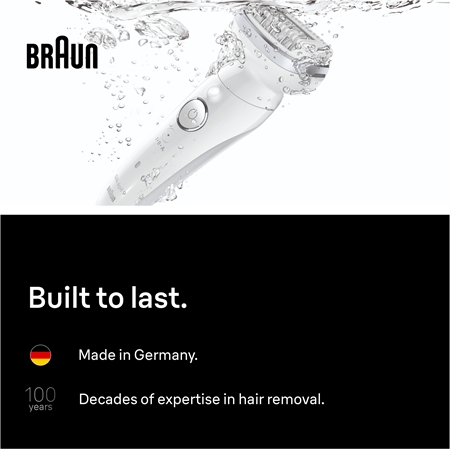 Braun Silk-épil 9 9-011 συσκευή αποτρίχωσης με πλήρως εύκαμπτη κεφαλή για υγρό και στεγνό ξύρισμα