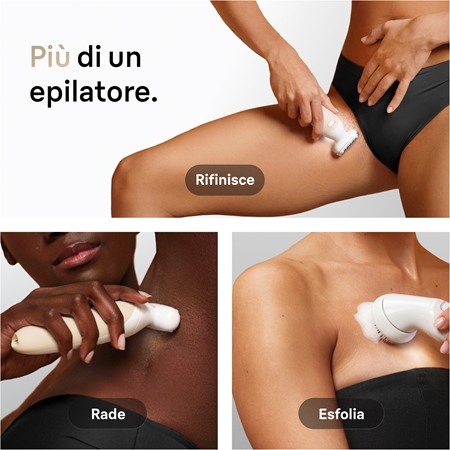 Braun Silk-épil 9 9-060 3D epilatore con testina completamente flessibile per la rasatura sia a secco che sotto l’acqua