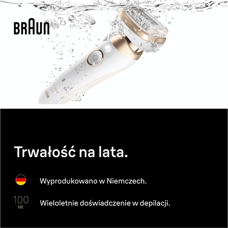Braun Silk-épil 9 9-060 3D epilator z maksymalnie elastyczną głowicą do golenia na mokro i na sucho