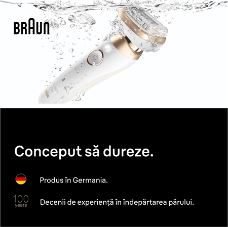 Braun Silk-épil 9 9-060 3D epilator cu cap complet flexibil pentru depilare umedă și uscată