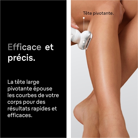 Braun Silk-épil 9 9-030 épilateur à tête entièrement flexible pour un rasage à sec ou sur peau humide