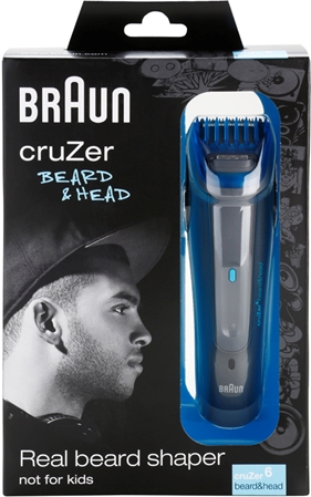 Braun CruZer 6 Beard&Head zastřihovač vlasů a vousů
