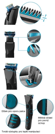 Braun CruZer 5  Body aparat de tuns si ras pe parul umed